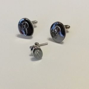 Vintage Cuff Links and Tie Pin Set